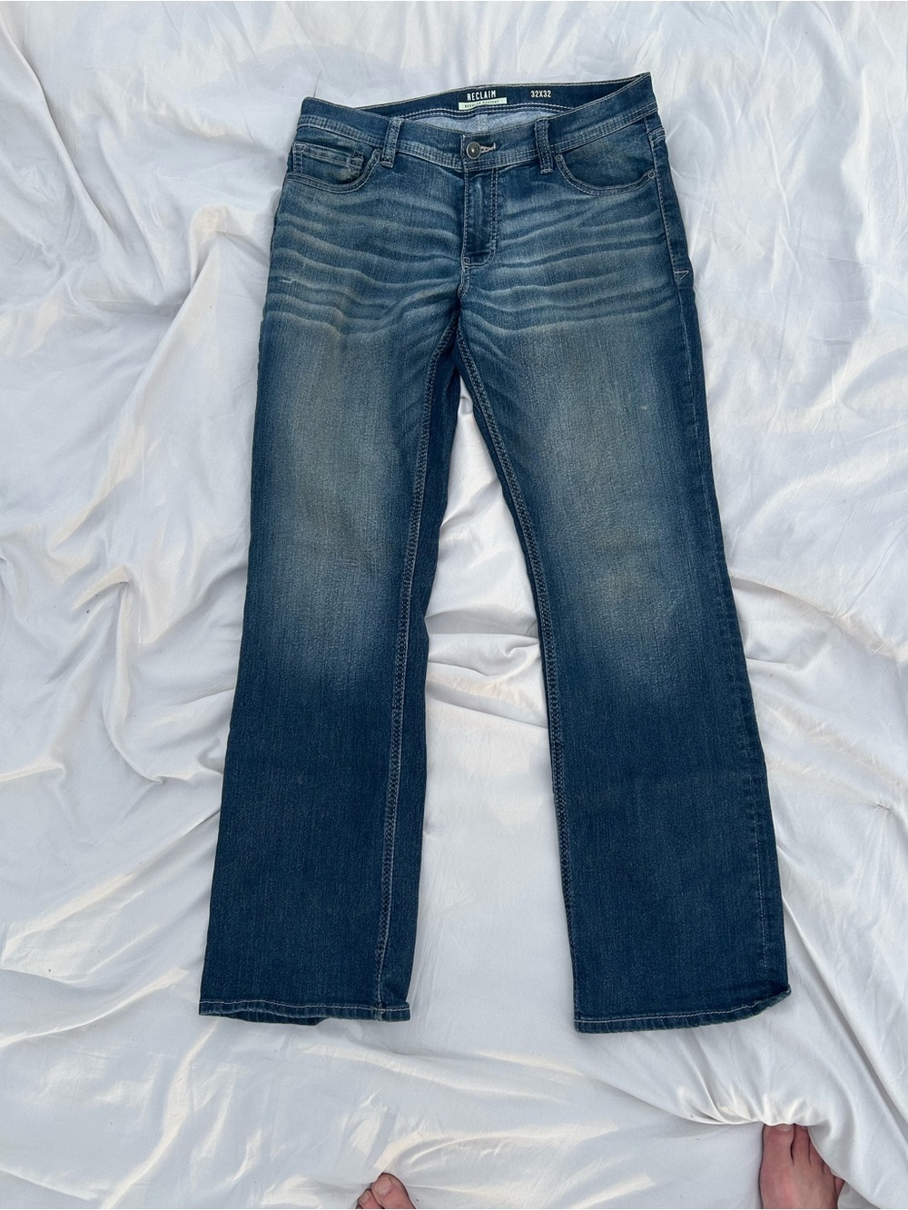 Buckle Men's Dark Blue Bootcut Jeans